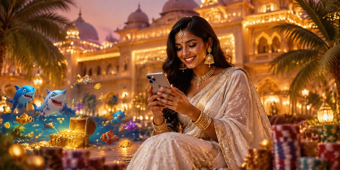 Indian player enjoying online casino games
